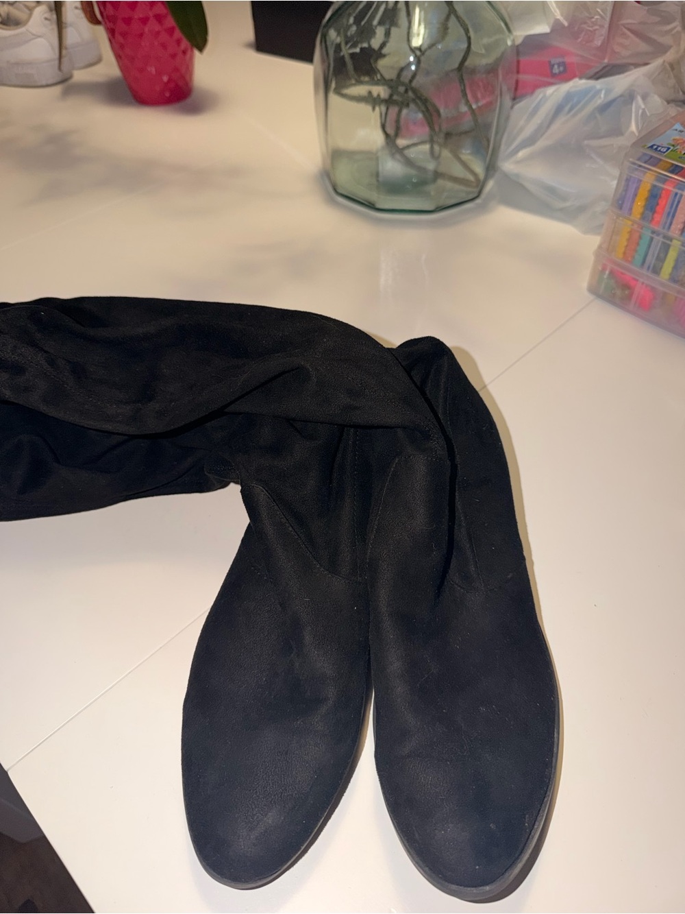Nordstrom Black Over-the-Knee Suede Boots